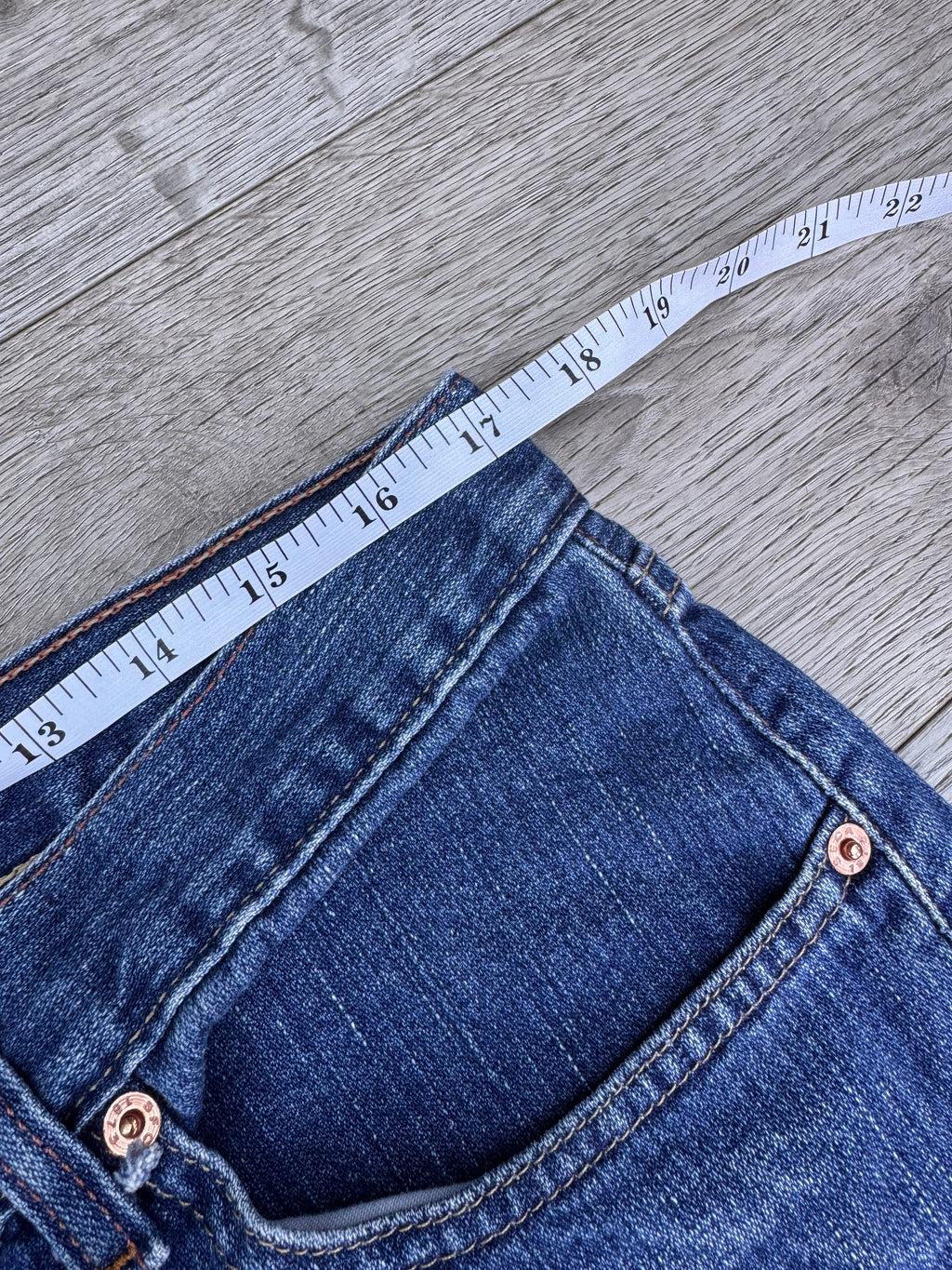 Levi Strauss Signature Mens Jeans W34 L32 Blue Denim Straight Leg Faded