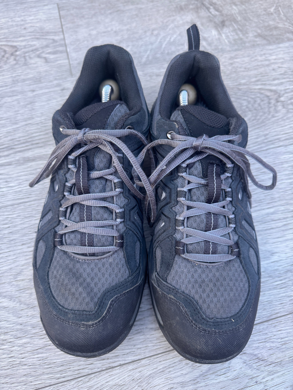 Salomon Mens Walking Hiking Trail Shoes Trainers Black Grey Contagrip UK 10