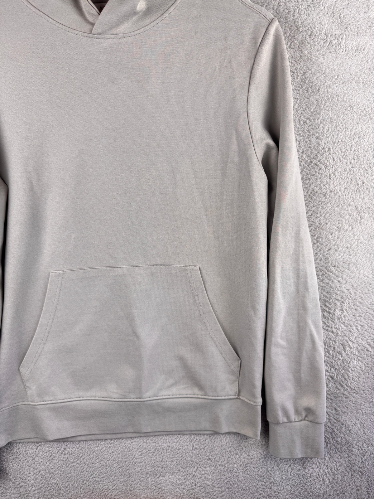 ARNE Mens Grey Essential Pullover Hoodie Sweatshirt Minimalist Size Medium