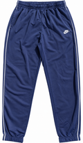 Nike Track Pants Mens Large Navy Blue White Stripe Joggers
