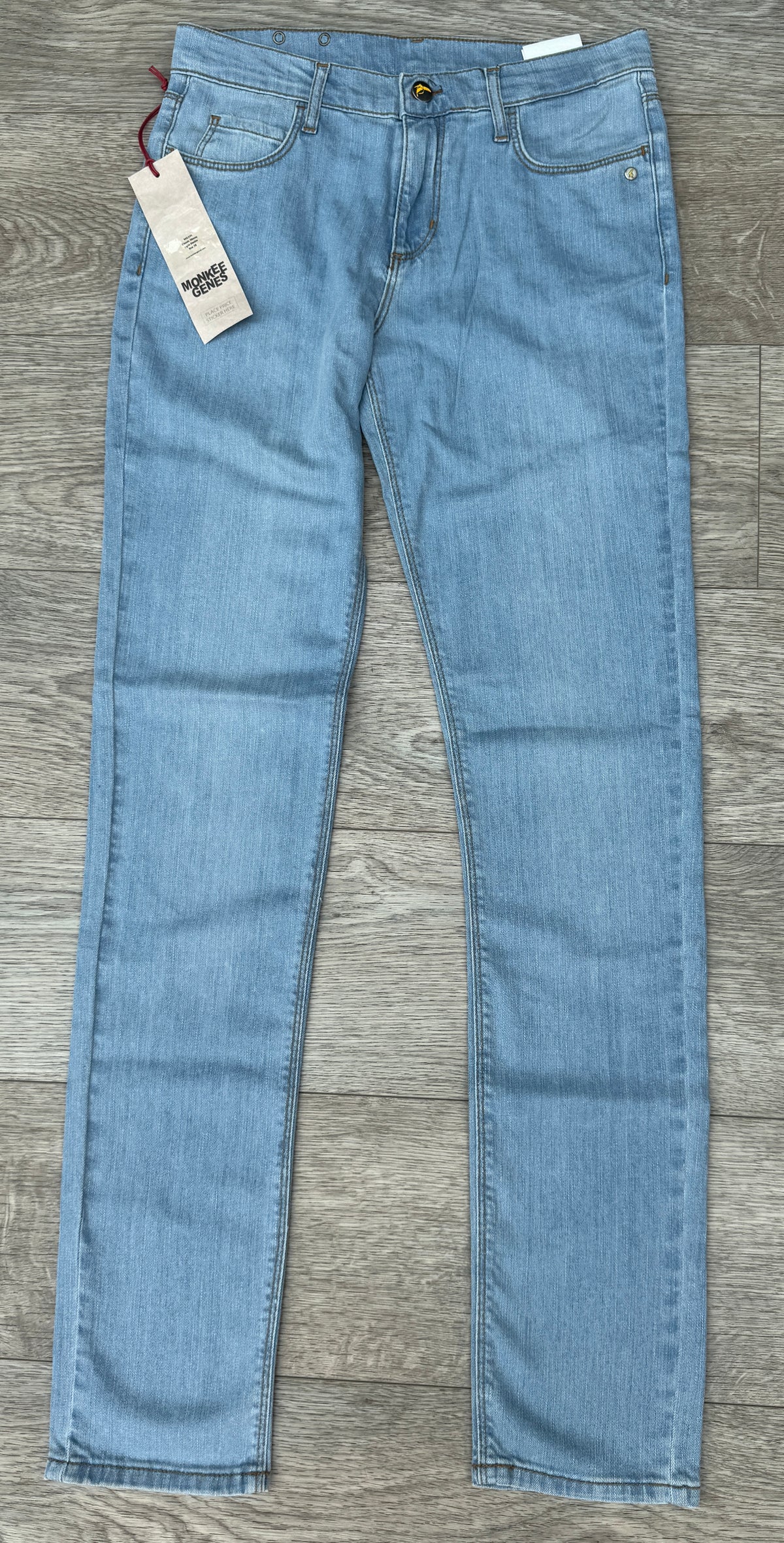 Monkee Genes Jeans W28 L32 Light Blue Wash Classic Skinny
