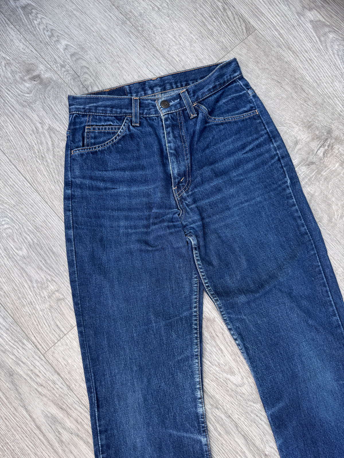 Vintage 1999 Levi’s 607 04 Jeans W30 L32 Orange Tab Blue Denim Straight Leg
