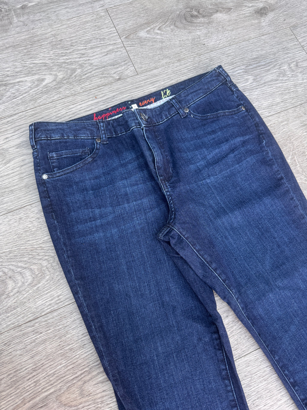 White Stuff Womens Jeans UK 14 W34 L25 Southern Ocean Crop Slim Fit Blue
