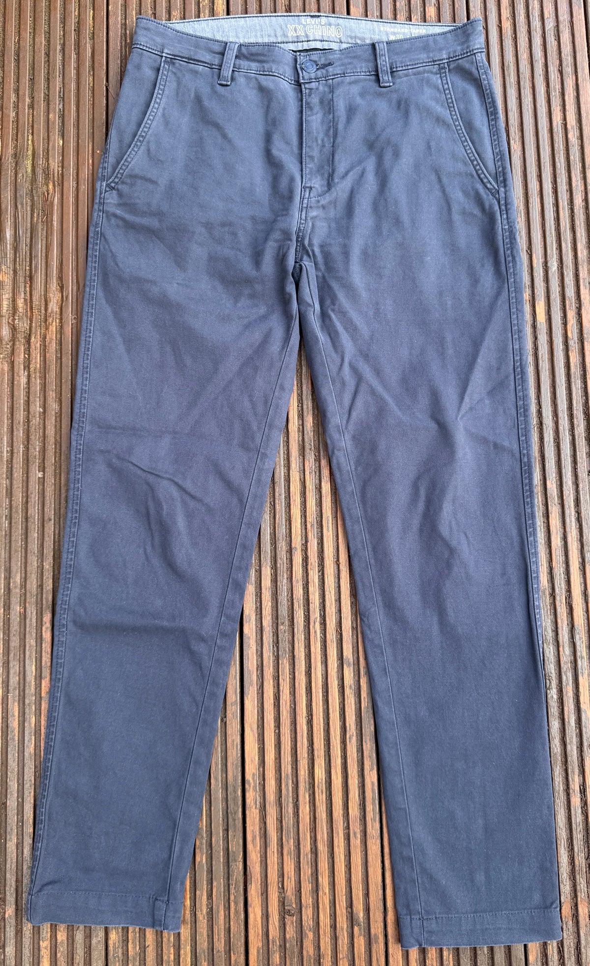 Levis XX Chino Mens Trousers W30 L32 Blue Standard Taper