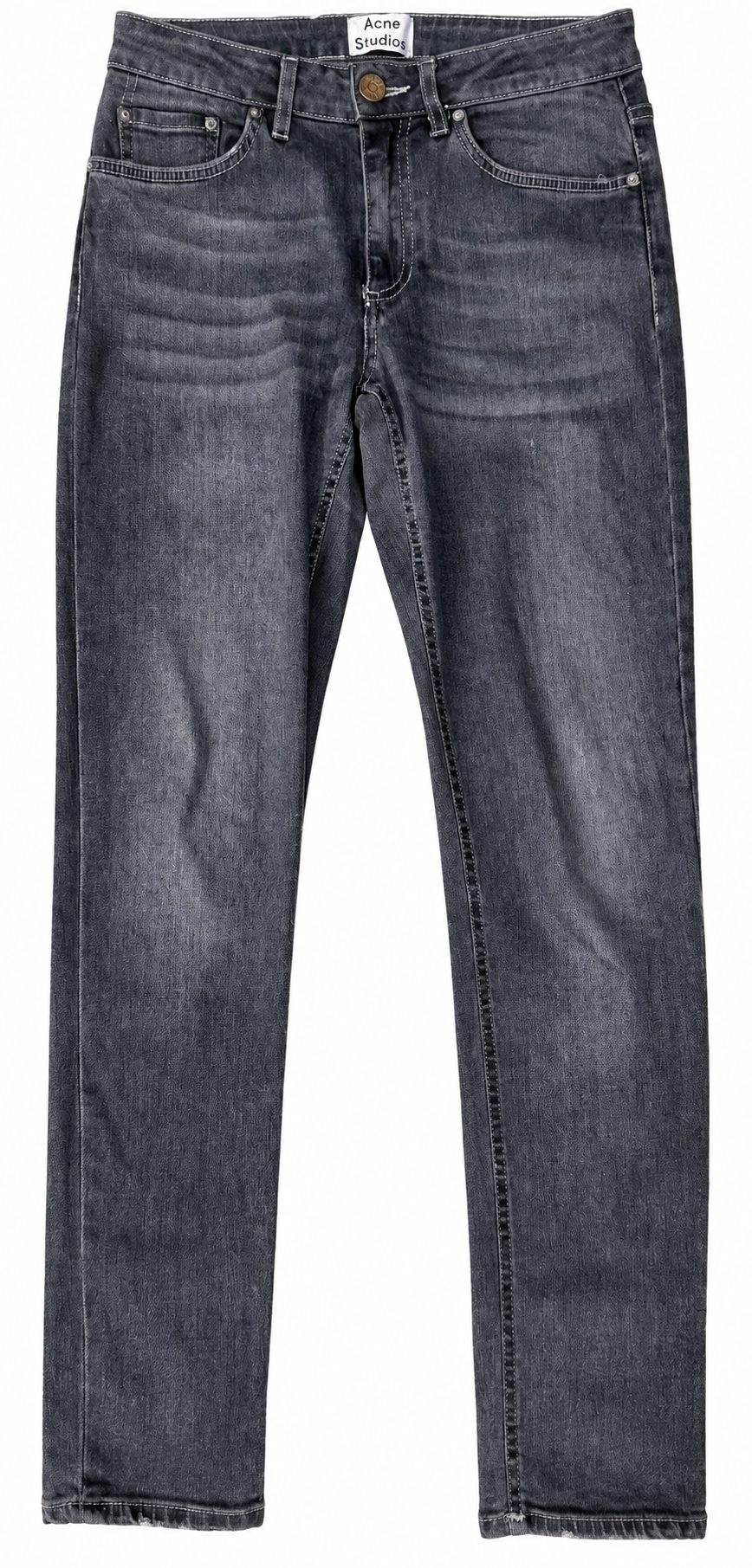 Acne Studios Womens Skin 5 LT Raven Jeans W27 L32 Grey Skinny