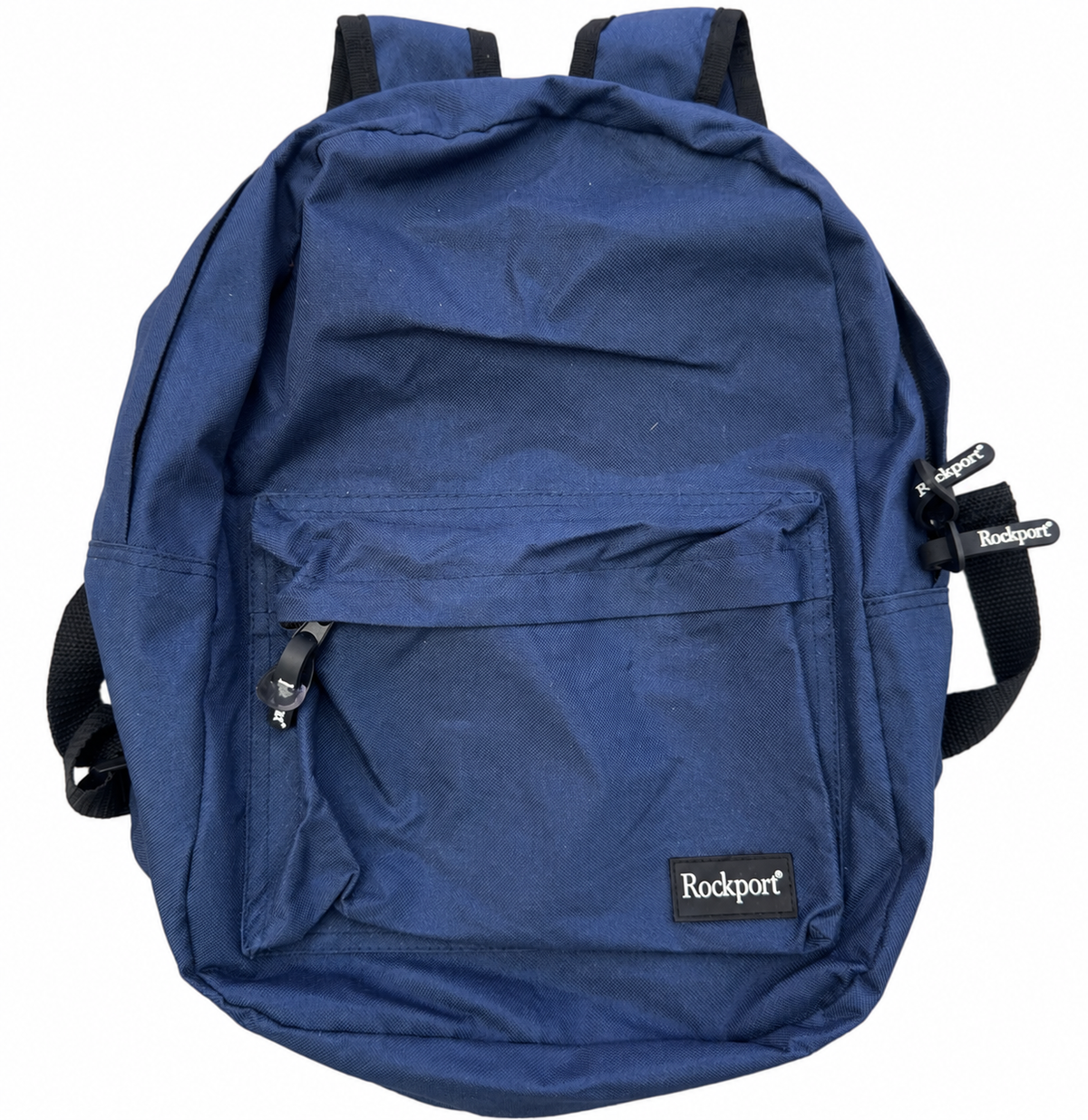 Rockport Backpack Navy Blue Rucksack Travel Work School Bag Zip Pockets