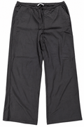 Mango MNG Womens Wide Leg Trousers XL Black Elastic Waist