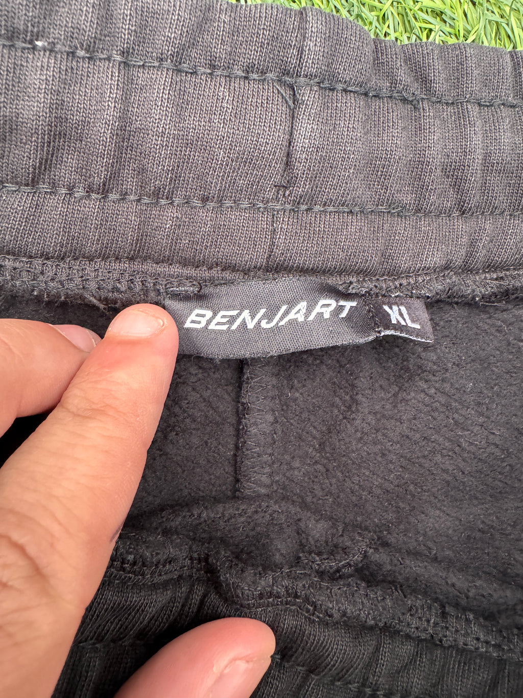 Benjart Mens Joggers XL Black Navy Side Stripe Tracksuit Bottoms