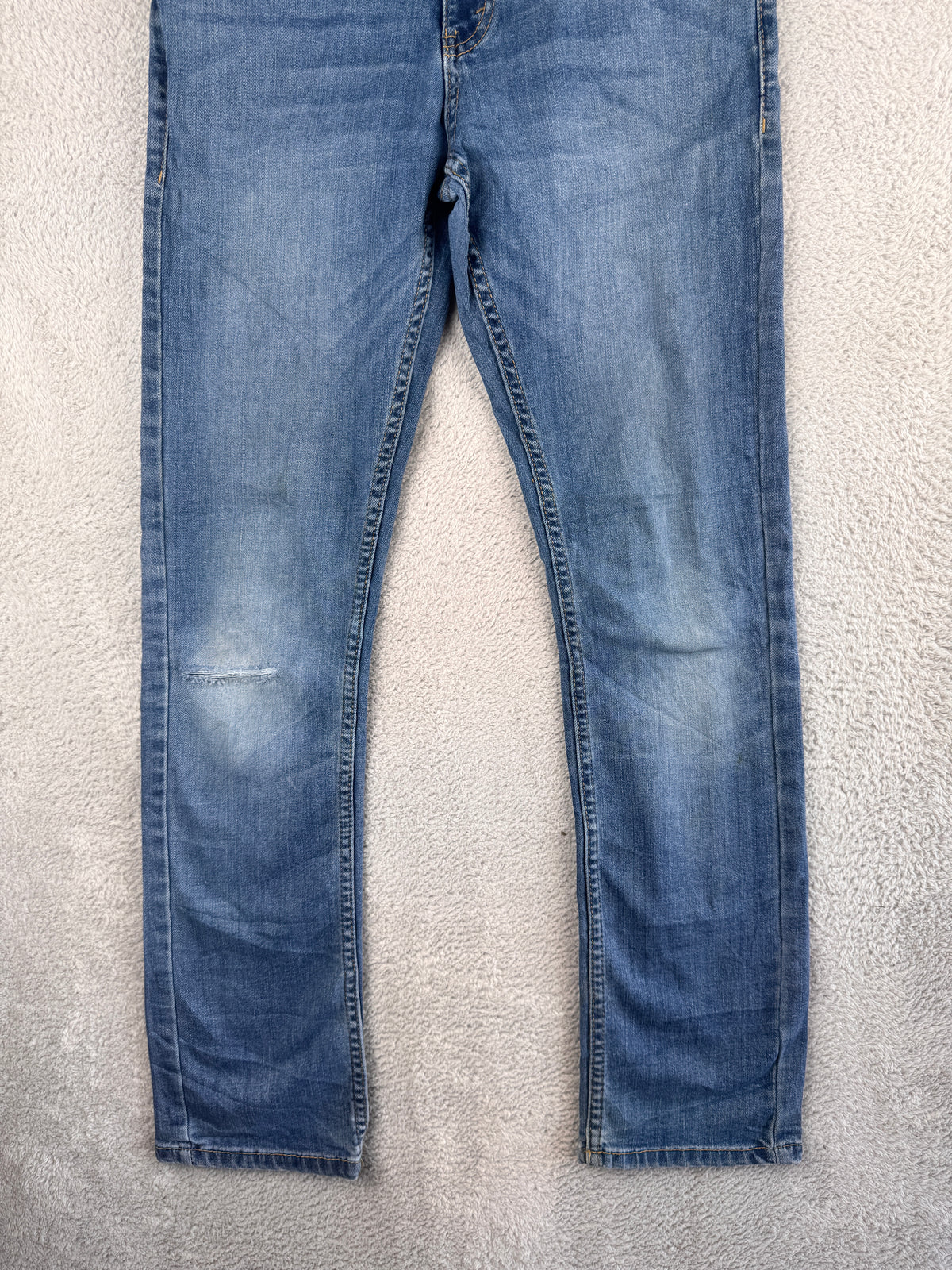 Levis 511 Performance Mens Jeans W28 L30 Blue Slim Fit Stretch Denim Distressed