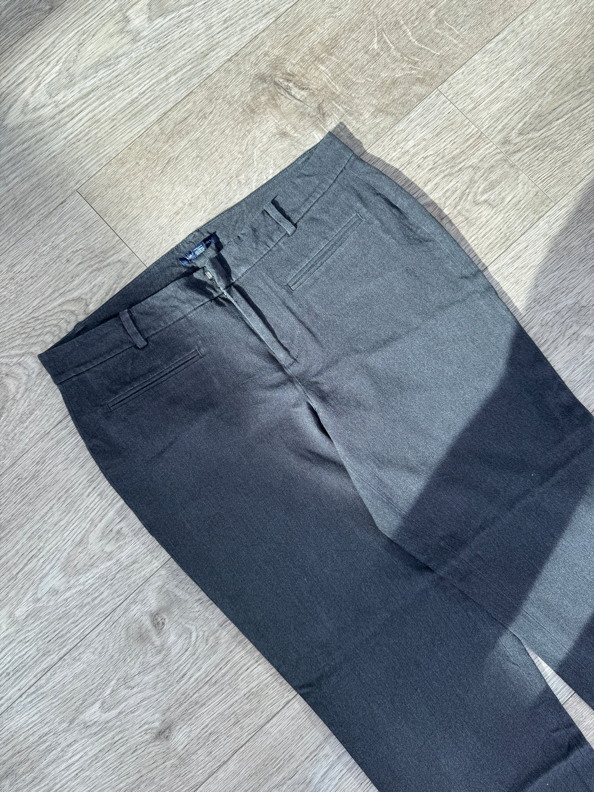 Tommy Hilfiger Madison Womens Trousers Size 6 Grey Stretch Straight Leg