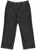 M&S Luxury Corduroy Trousers Mens W40 L31 Black Straight Leg Cord