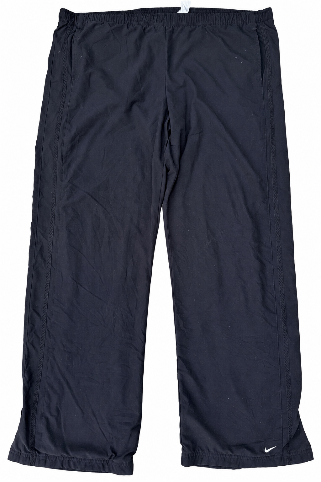 Nike Vintage Track Pants Mens XL Black Woven Training Bottoms