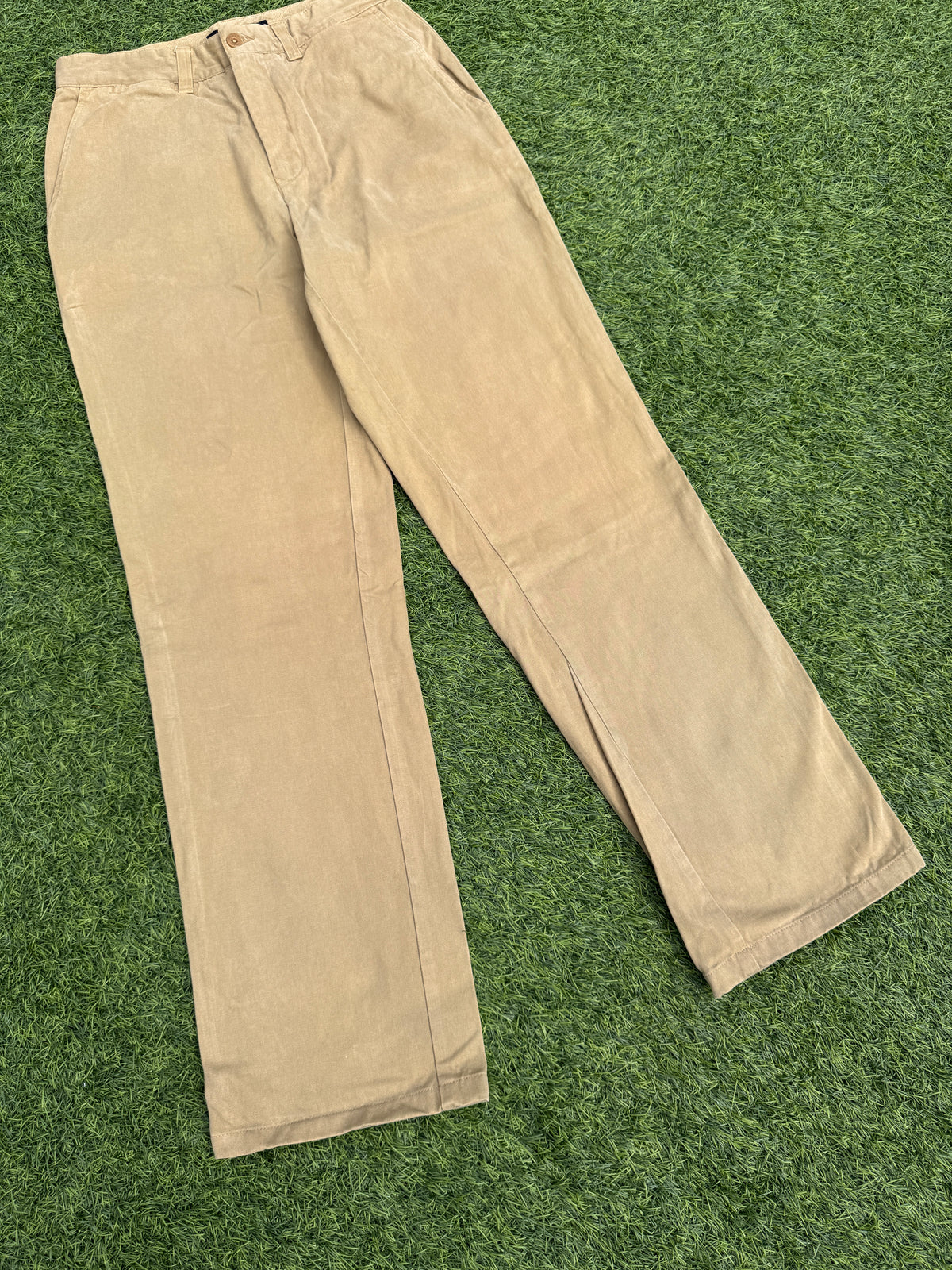 Tommy Hilfiger Mens Chino Trousers W30 L32 Beige Tan Straight Leg