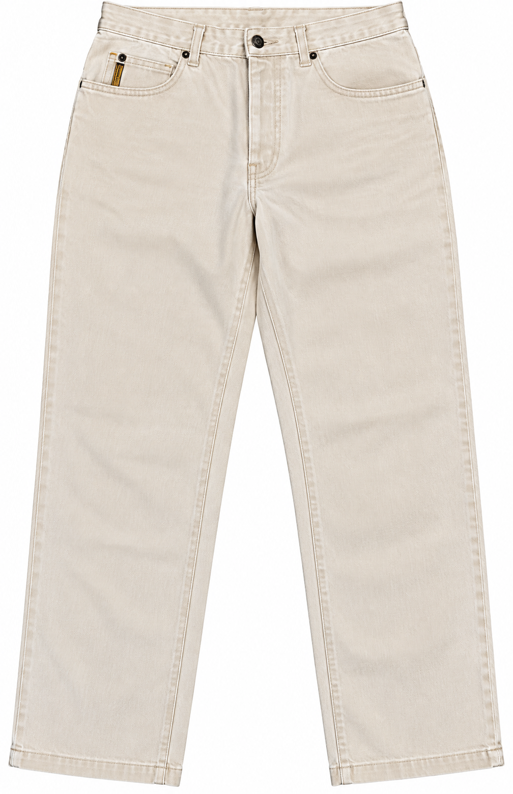 Armani Jeans Mens Beige Cream Denim Jeans Straight Leg W28 L28