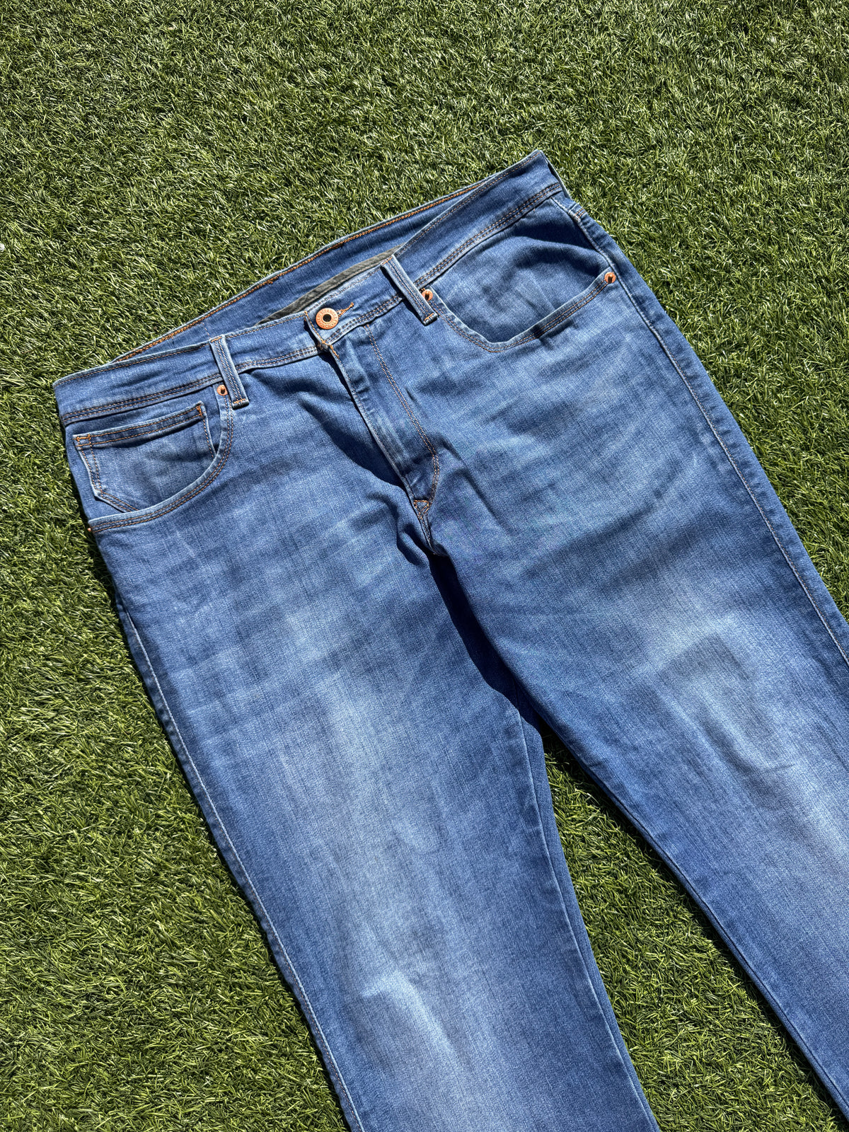 Levis 511 Slim Fit Jeans Mens W36 L32 Blue Denim Stretch