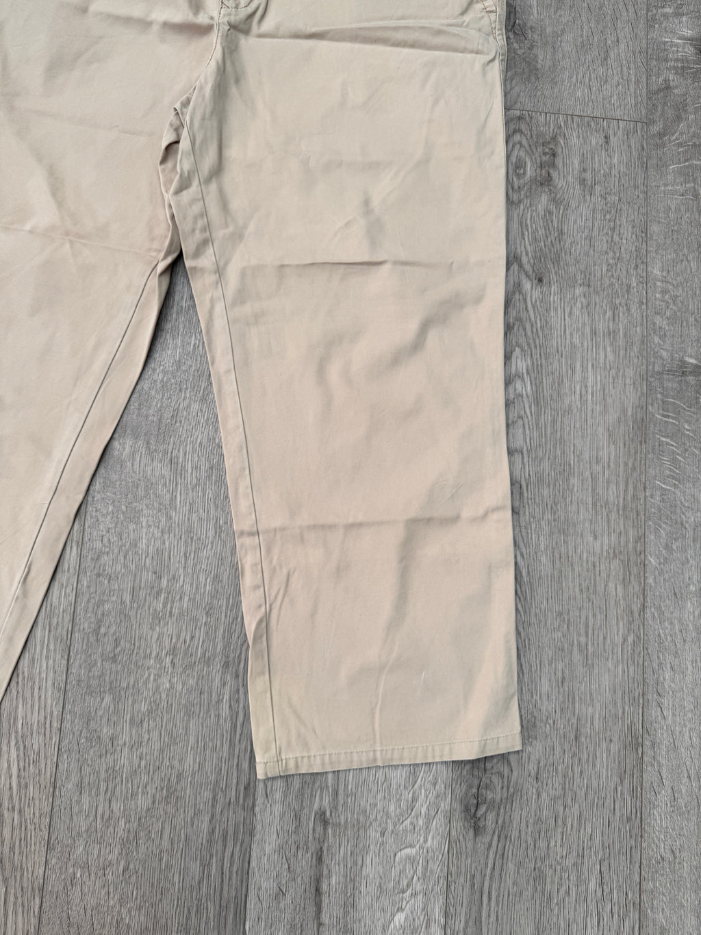 Tommy Hilfiger Mens Chino Trousers W42 L28 Beige Tan Straight Leg