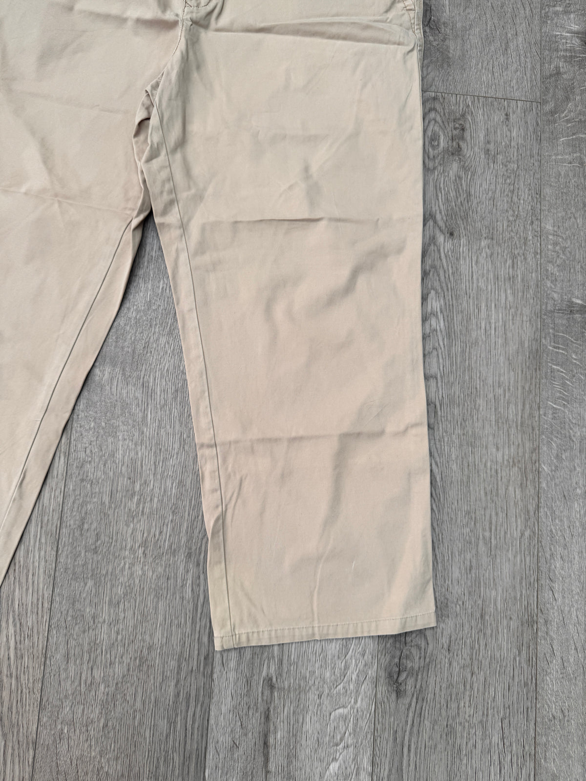 Tommy Hilfiger Mens Chino Trousers W42 L28 Beige Tan Straight Leg