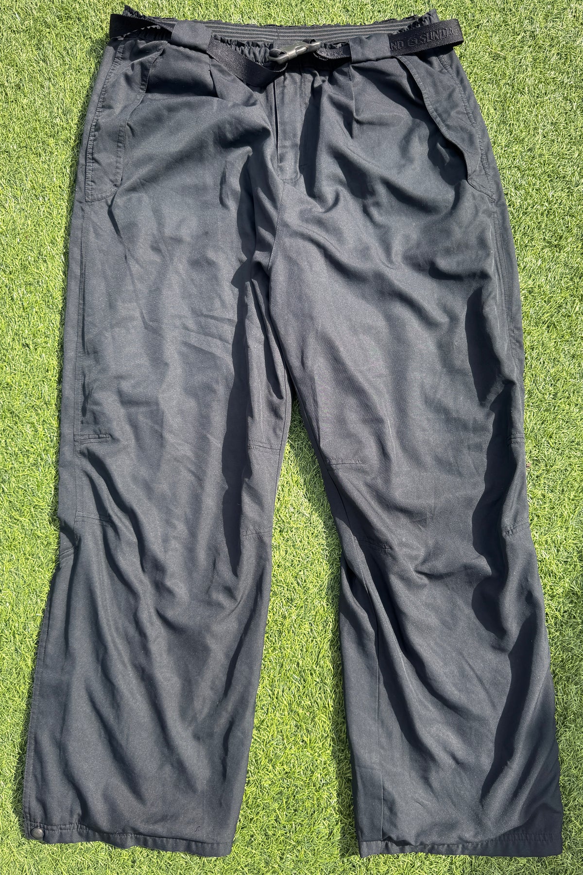 Sunderland of Scotland Golf Trousers Mens XL Black Waterproof Outdoor W36 L30