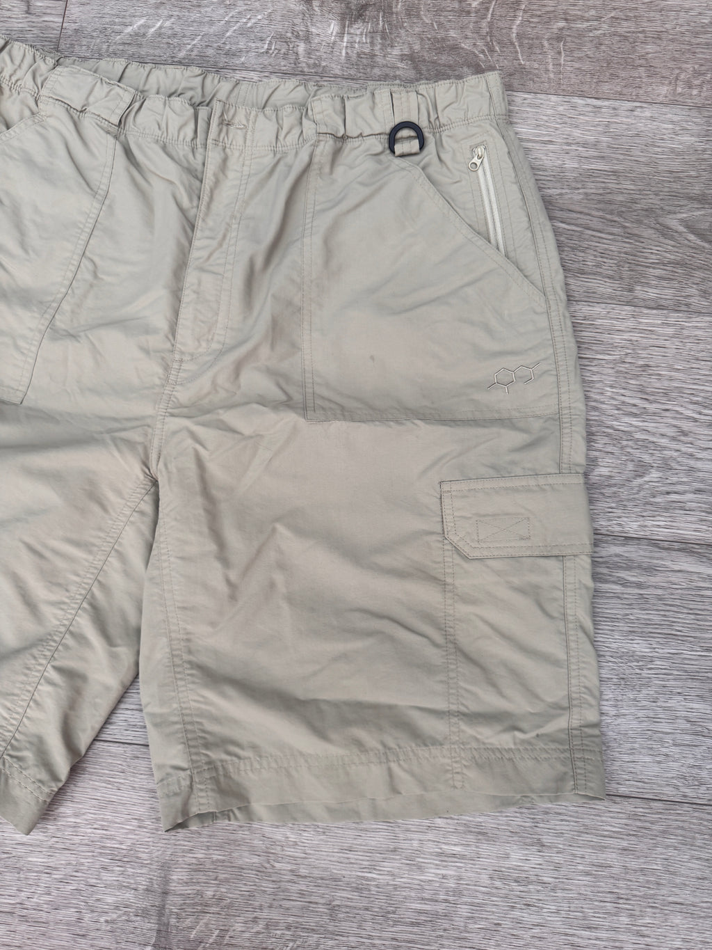 Technicals Mens Cargo Shorts Size W38 Beige Utility Hiking Outdoor