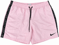 Nike Mens Pink Swim Shorts Size Large Black Logo Tape Drawstring