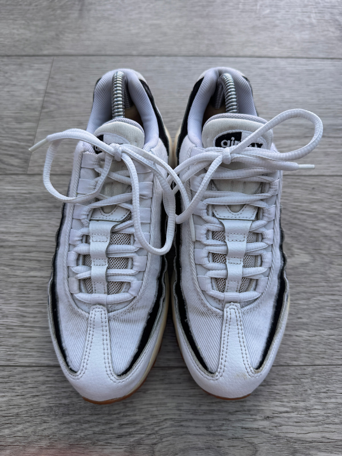 Nike Air Max 95 Trainers Womens UK 4 White Black Gum 307960-112