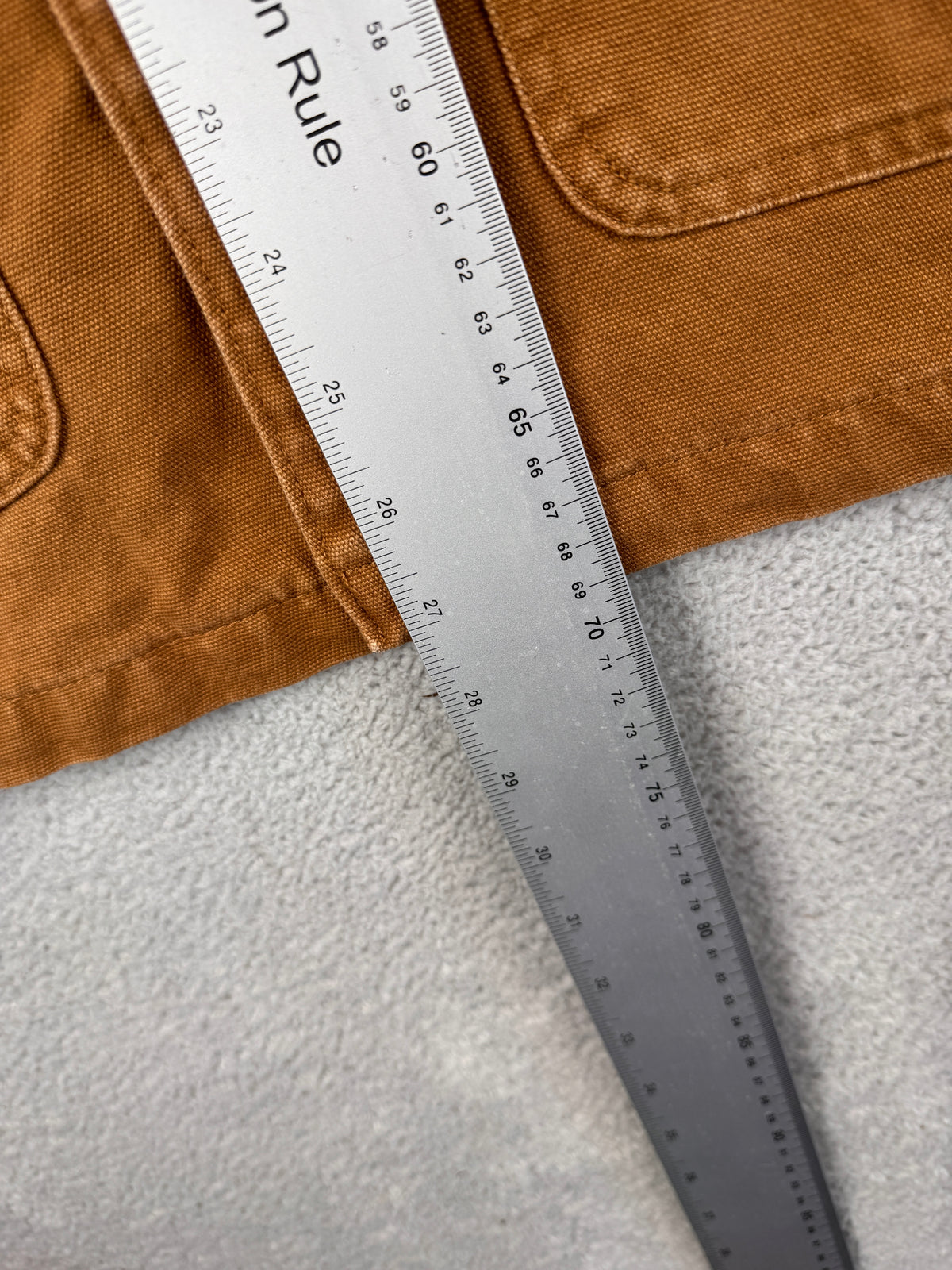 The Stronghold Oi Polloi Mens Small Brown Canvas Chore Workwear Jacket