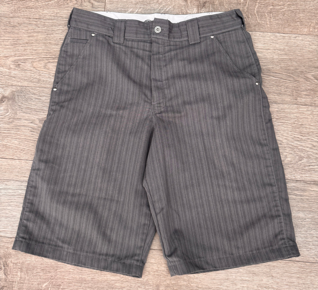 Dickies Mens Shorts W36 Grey Stripe Regular Fit Workwear Skate Cargo Work