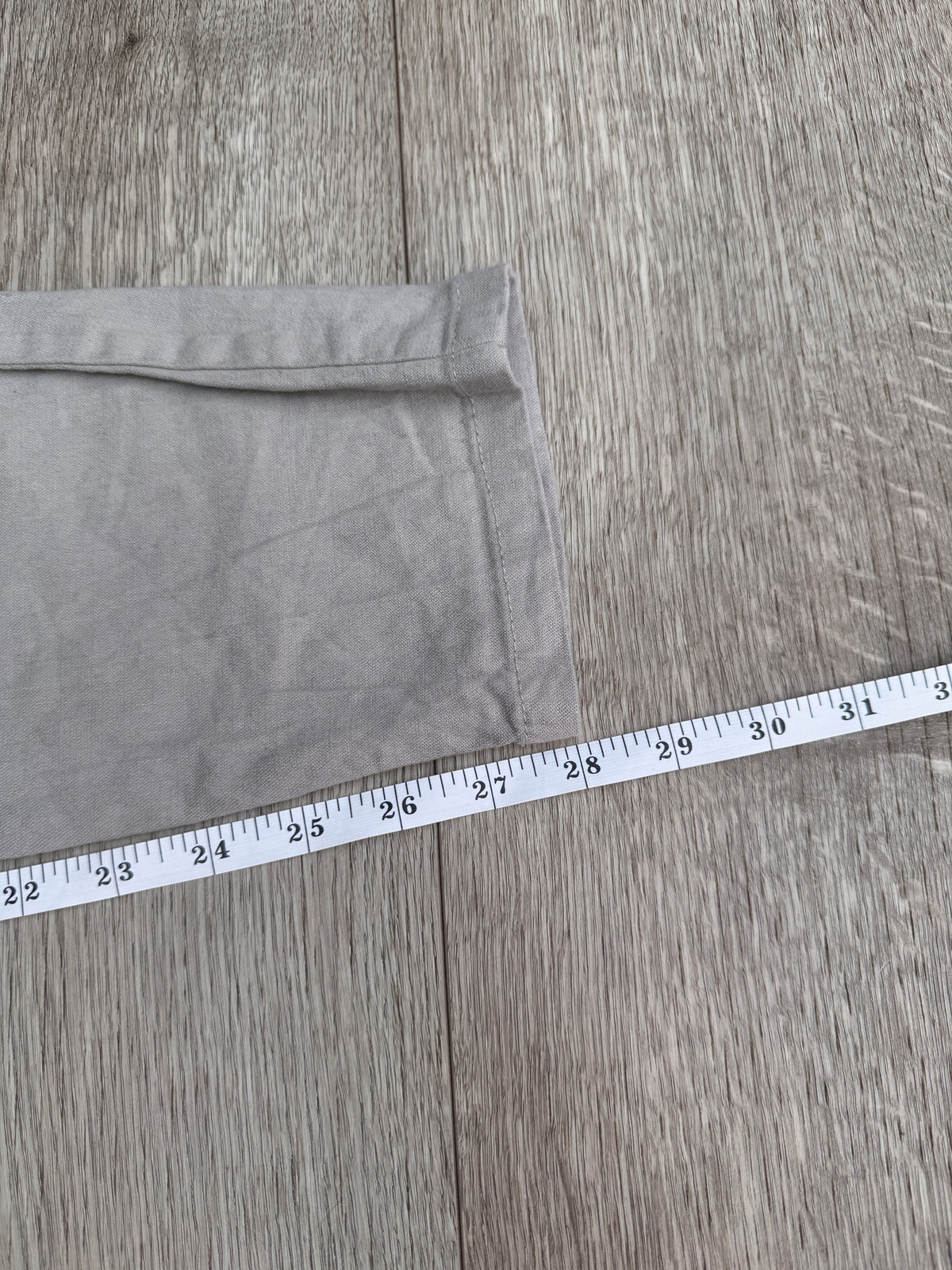 ARNE Mens Trousers W32 L28 Grey Linen Cotton Blend Slim Fit Chinos