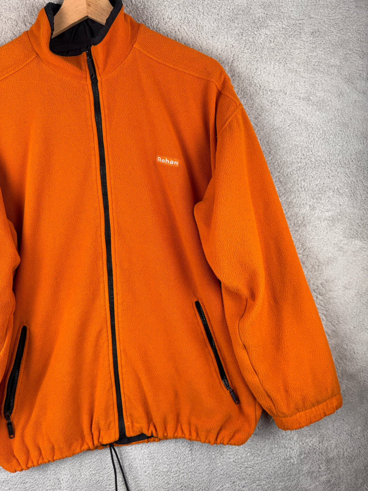 Rohan Khombo Jacket Men’s Small Unisex Orange Fleece Reversible Outdoor Hiking Vintage