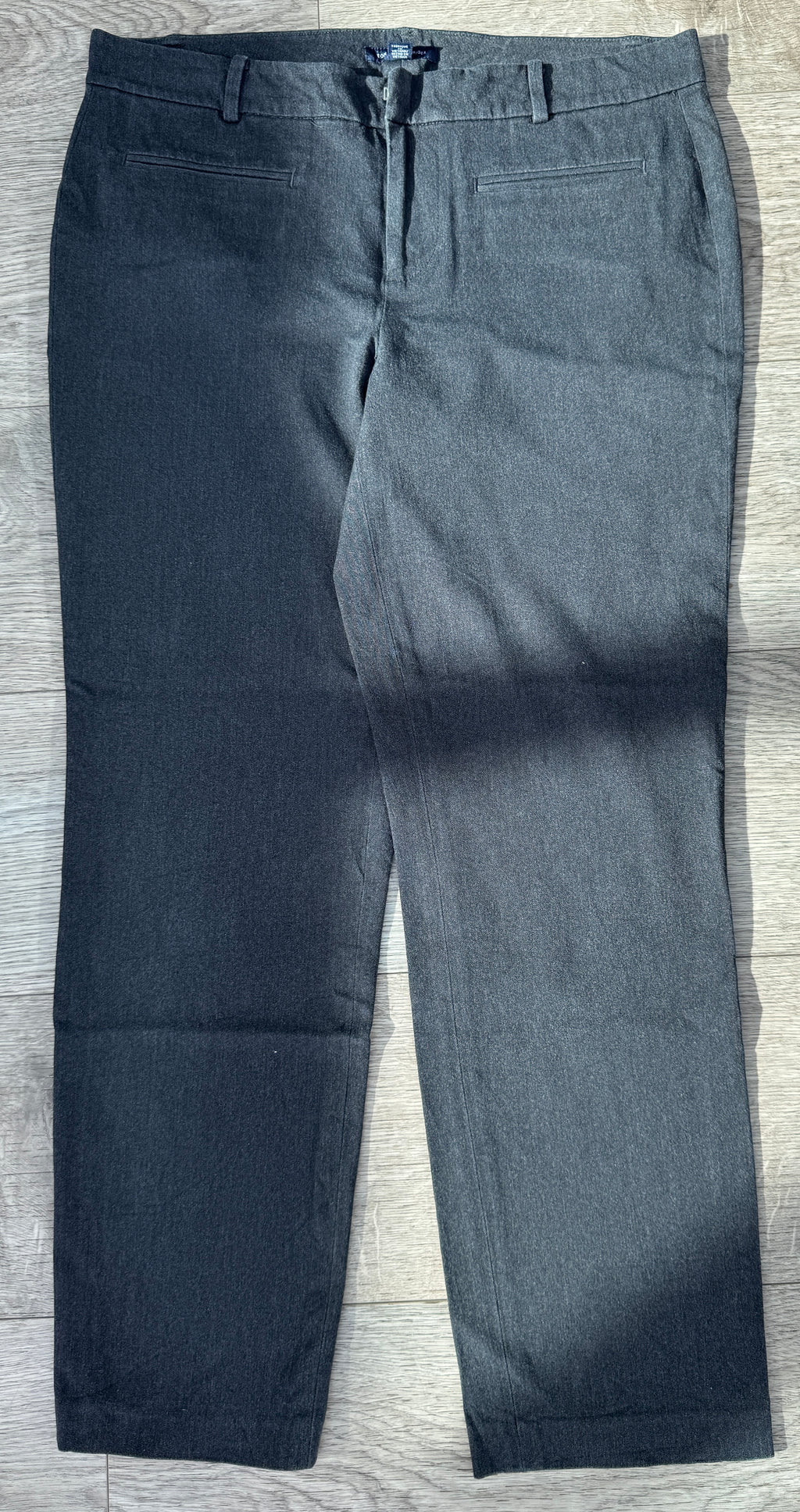 Tommy Hilfiger Madison Womens Trousers Size 6 Grey Stretch Straight Leg