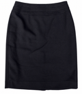 Minuet Petite Womens W30 Black Pencil Skirt Smart Formal Office Knee Length