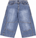 Engbers Mens Denim Shorts W36 Blue Wash Long Baggy Bermuda Jorts Y2K