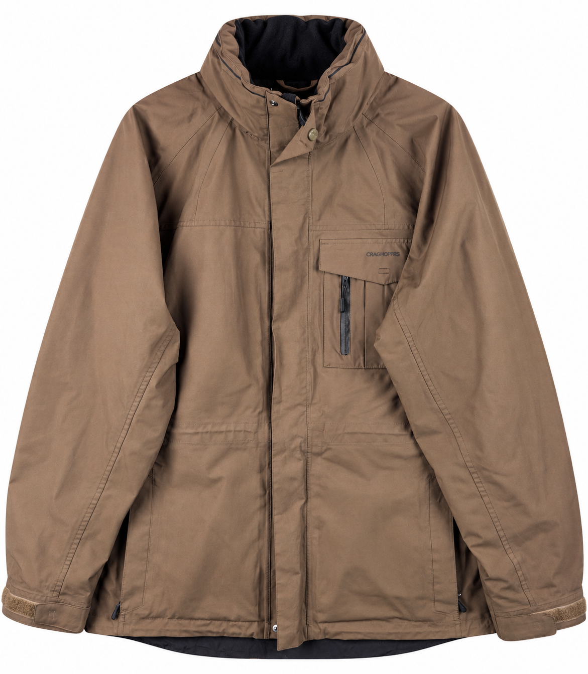 Craghoppers Gore-Tex Mens Jacket XL Brown Waterproof Hooded Hiking