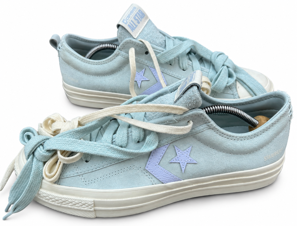Converse Star Player 76 Trainers Womens UK 8.5 Blue Suede All Star