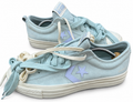 Converse Star Player 76 Trainers Womens UK 8.5 Blue Suede All Star
