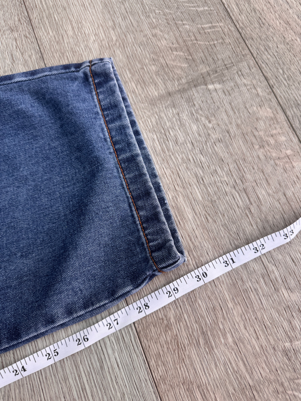 Lucy & Yak Womens Jeans W36R L30 Blue Denim Wide Leg Baggy Relaxed Fit
