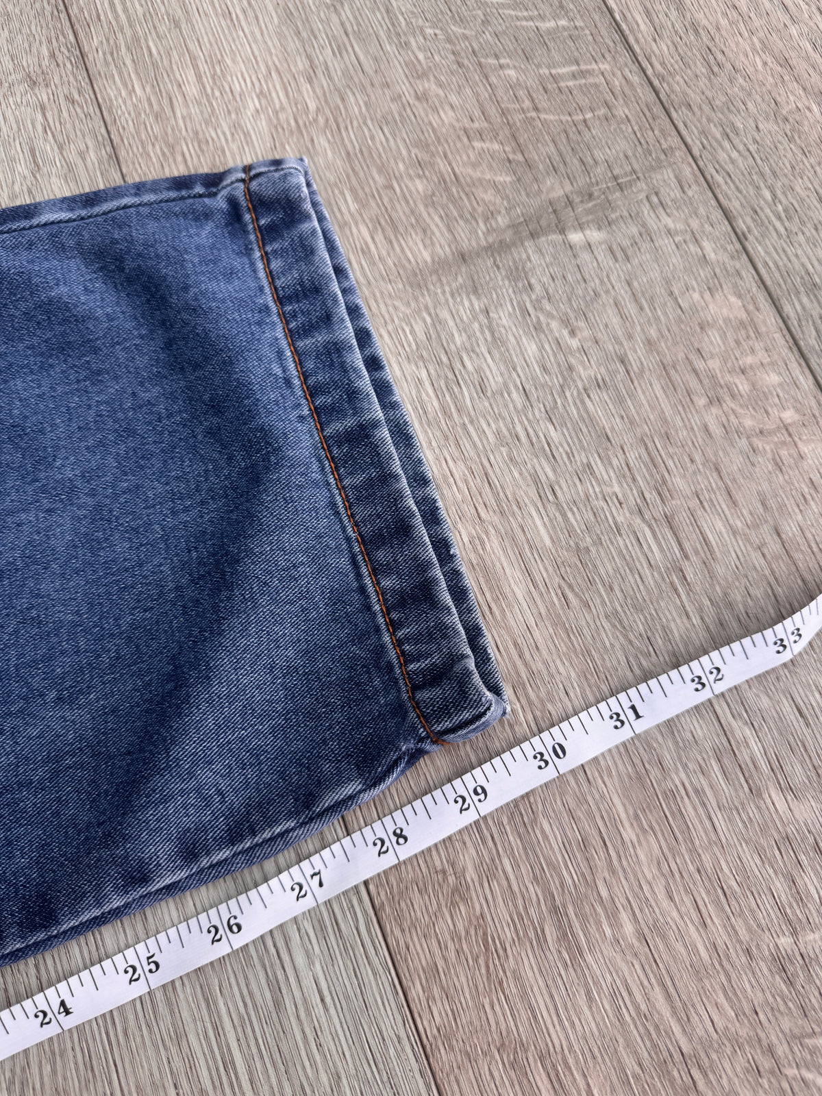 Lucy & Yak Womens Jeans W36R L30 Blue Denim Wide Leg Baggy Relaxed Fit