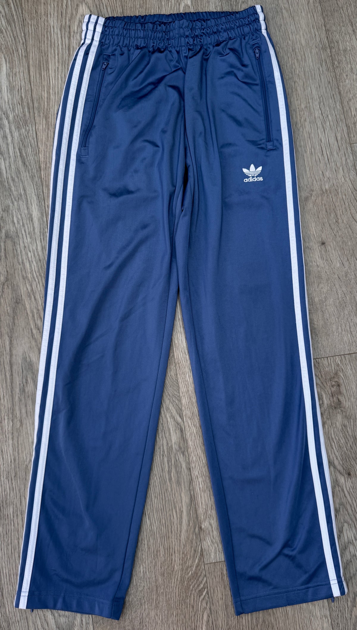 Adidas Originals Primeblue Track Pants Mens Small Blue 3 Stripe Trefoil Joggers