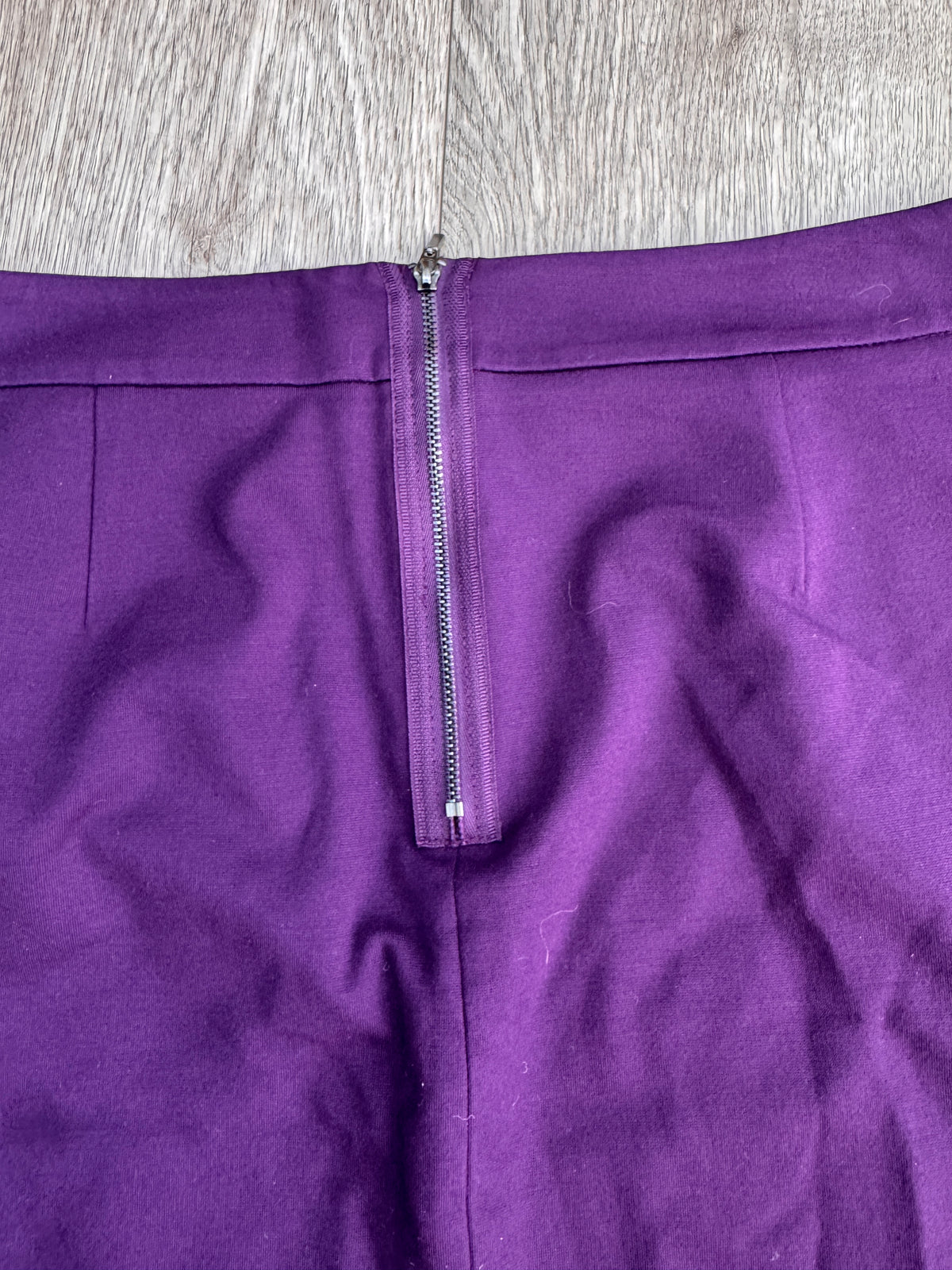 Phase Eight Womens Purple Pencil Skirt UK 14 Knee Length Ruched
