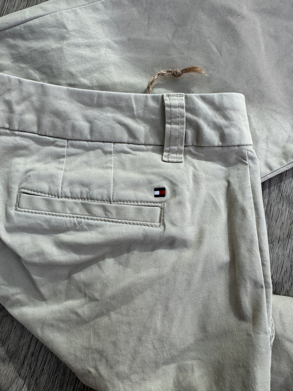 Tommy Hilfiger Womens Chino Trousers Size 0 Beige Stone Straight Leg