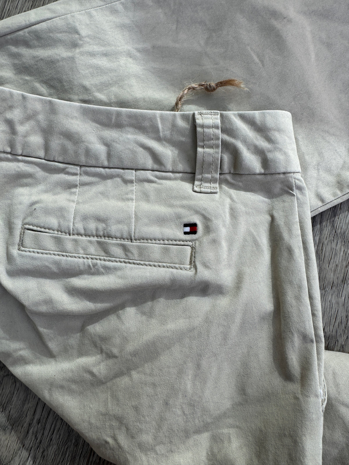 Tommy Hilfiger Womens Chino Trousers Size 0 Beige Stone Straight Leg