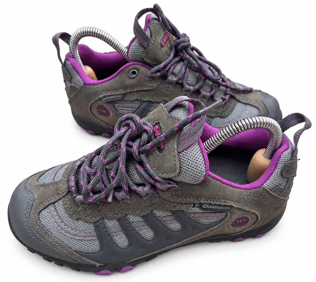 Hi-Tec Penrith Low WP Womens Walking Shoes UK 4 Waterproof Hiking Trail Grey