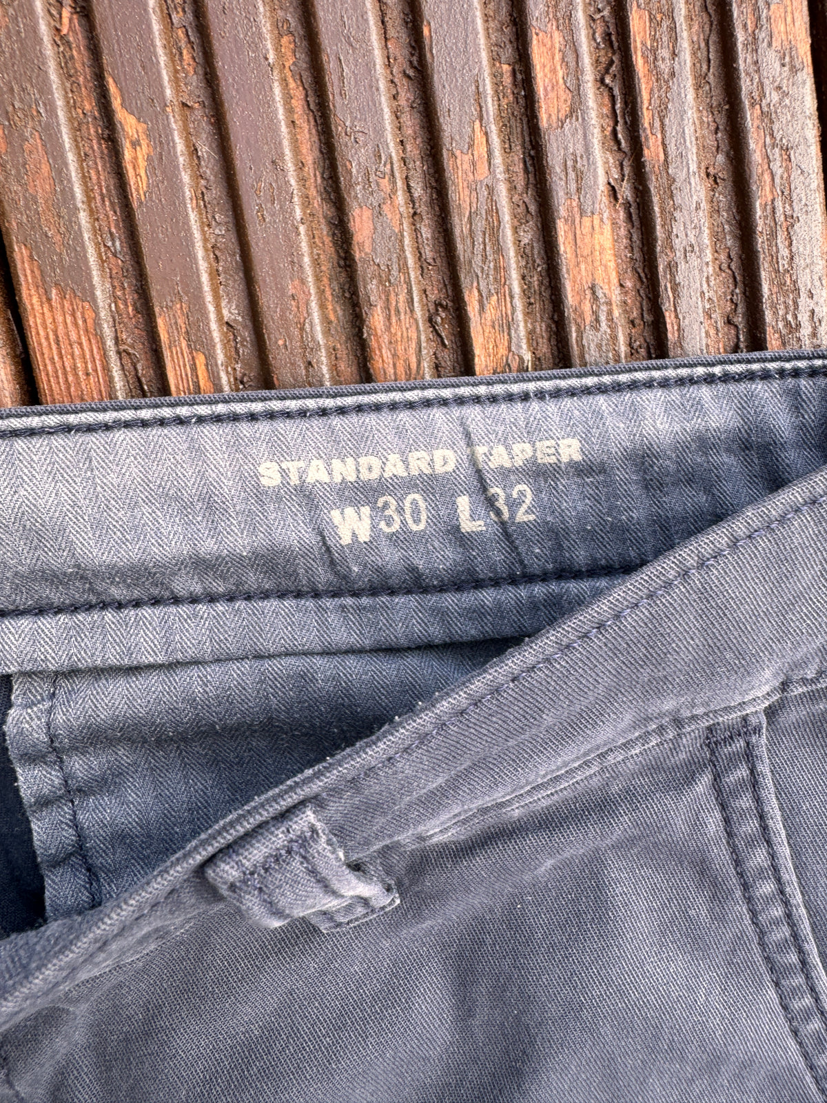 Levis XX Chino Mens Trousers W30 L32 Blue Standard Taper
