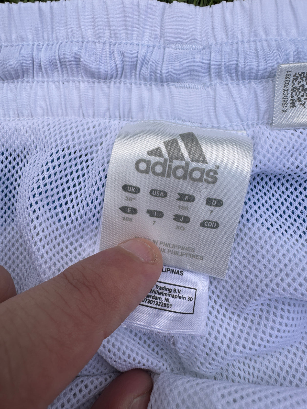 Adidas Mens Track Pants W36 White 3 Stripe Retro Vintage Style