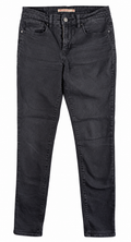 Levis 721 Womens Jeans W28 L32 High Rise Skinny Black Stretch