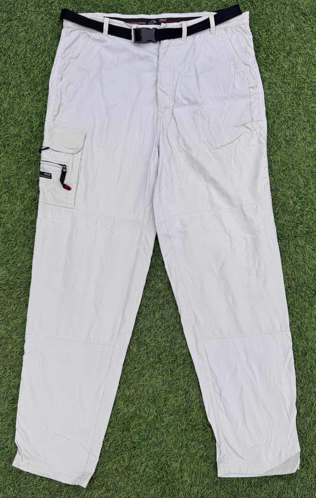 Odlo Mens Cargo Trousers Size 42  L 32 Beige Outdoor Hiking Walking