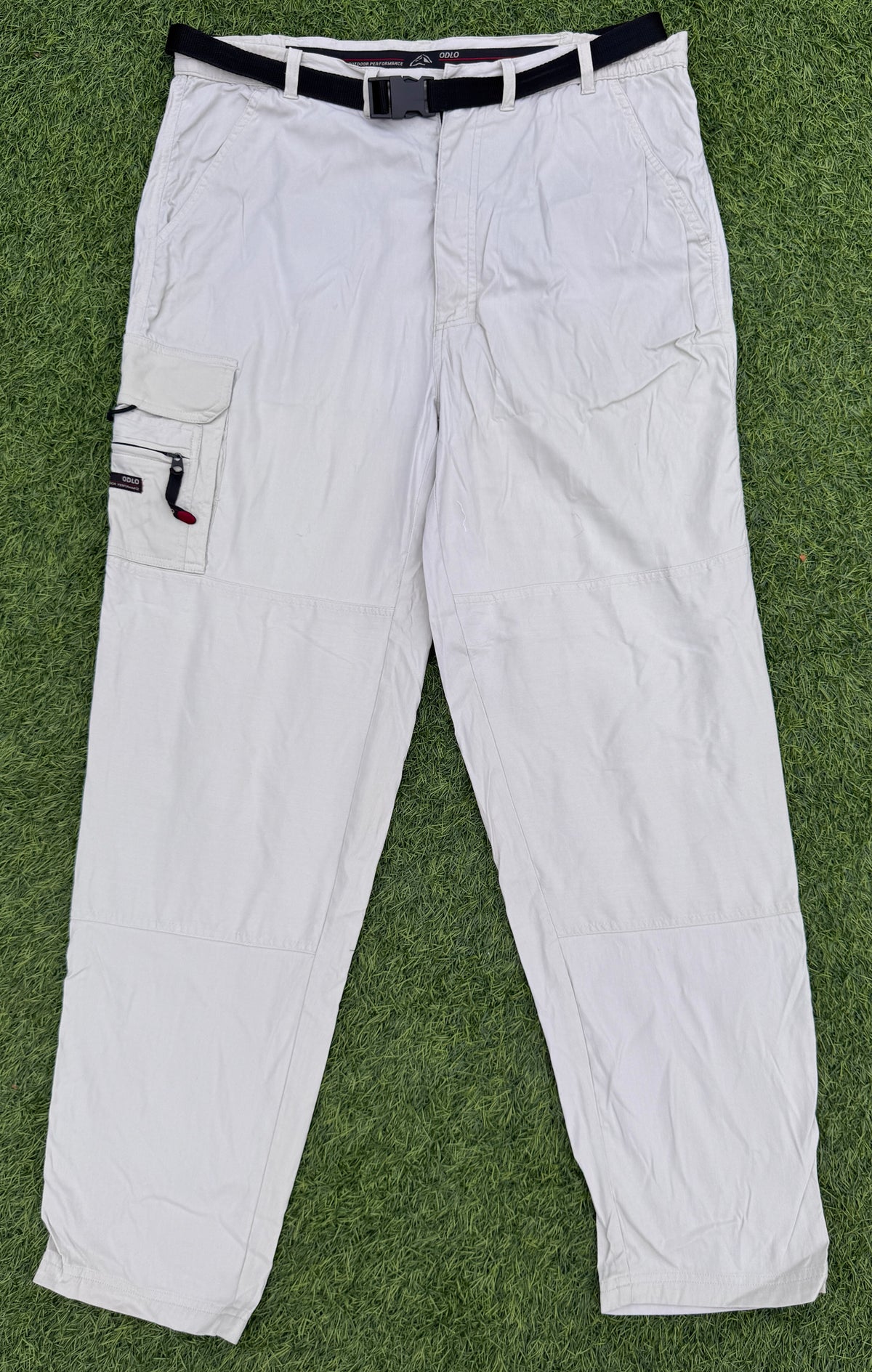 Odlo Mens Cargo Trousers Size 42  L 32 Beige Outdoor Hiking Walking