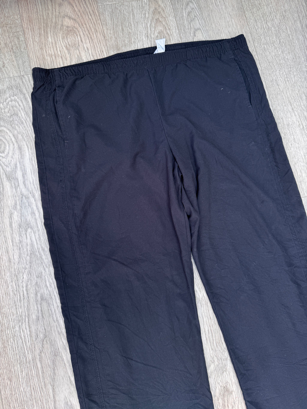 Nike Vintage Track Pants Mens XL Black Woven Training Bottoms