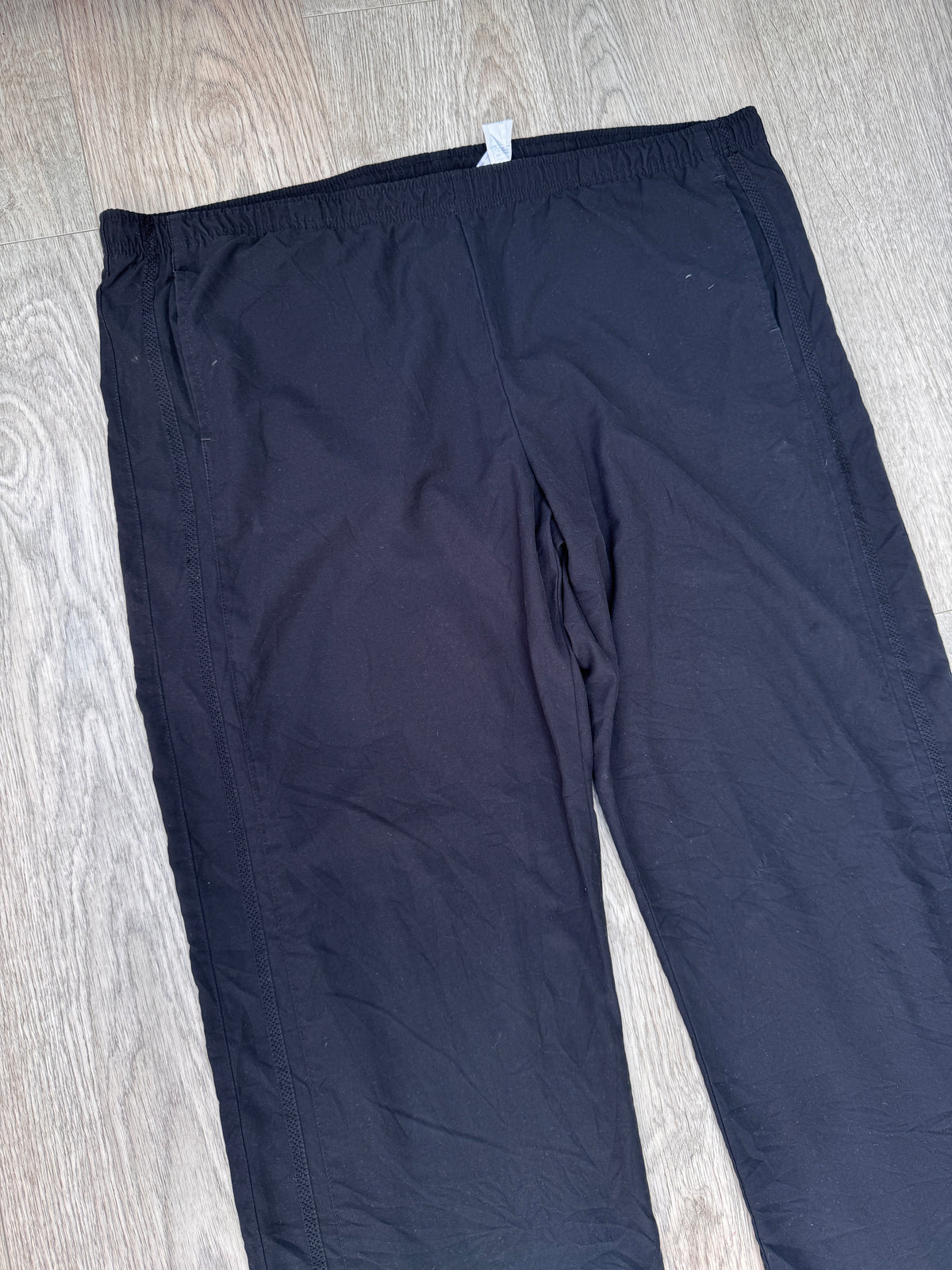 Nike Vintage Track Pants Mens XL Black Woven Training Bottoms