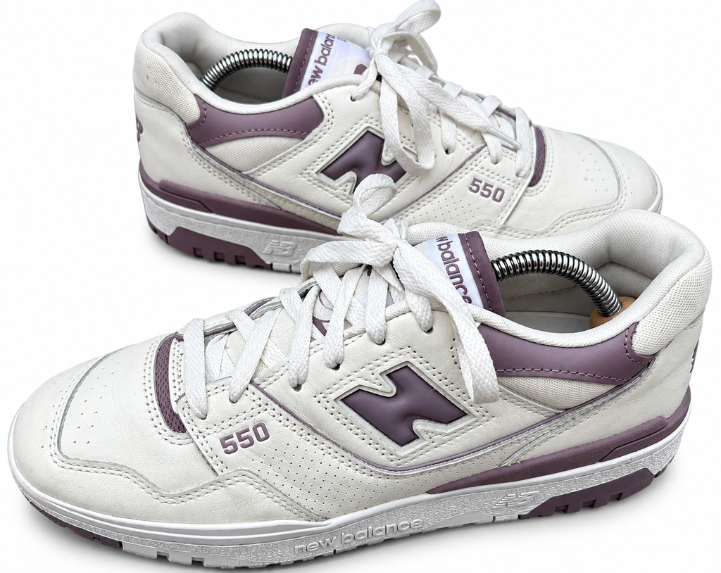 New Balance 550 BBW550AK Womens Trainers UK 8 EU 41.5 White Purple
